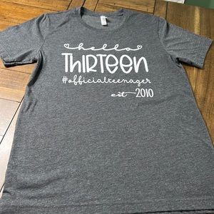 Age “Thirteen” tee shirt